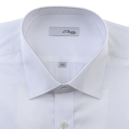 트윌 원단으로 클래식한 화이트 셔츠