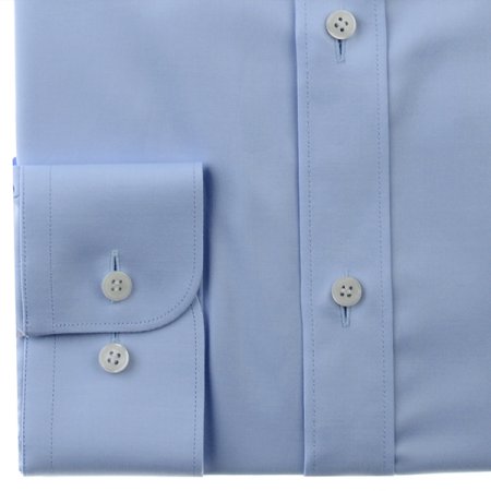 트윌 원단으로 클래식한 불루 셔츠