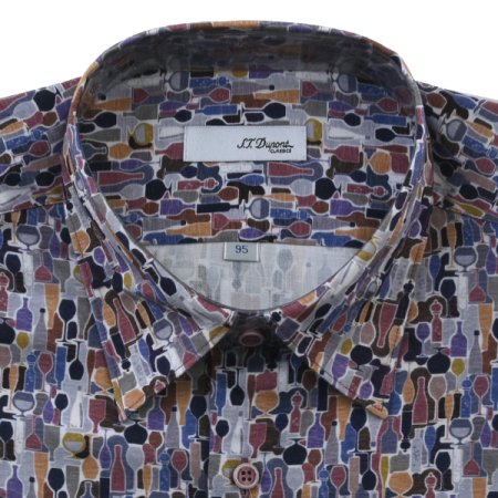 면 프린트 캐주얼 남방셔츠