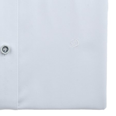 면 혼방 트윌 소재의 화이트셔츠