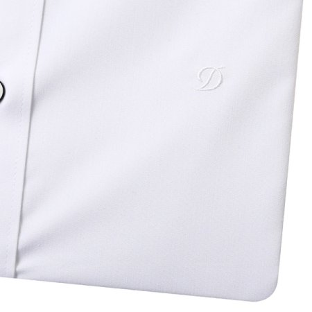 스트레치소재의 화이트슬림핏 셔츠