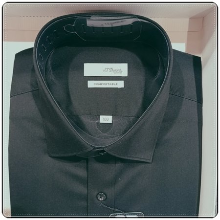 신축성이좋은 스트레치 블랙 슬림핏셔츠