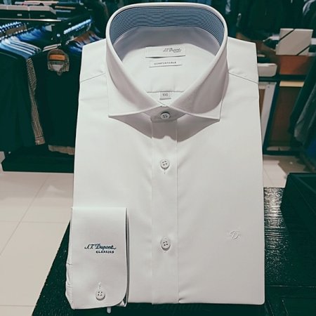 신축성이좋은 스트레치 화이트슬림셔츠