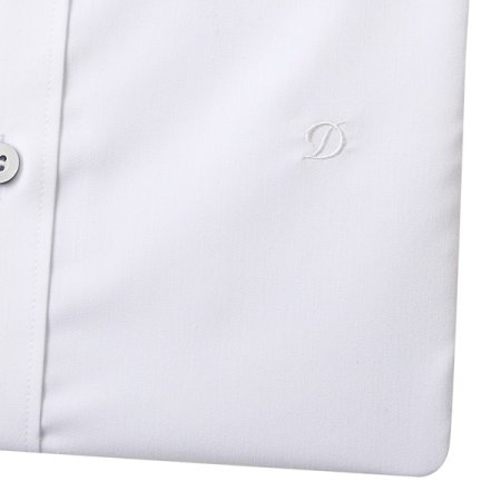 스트레치 소재 화이트 슬림핏셔츠