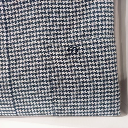 브러쉬 가공된 하운드투스 기모남방셔츠