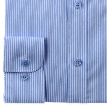 트윌바닥의 스트라이프 긴소매 셔츠