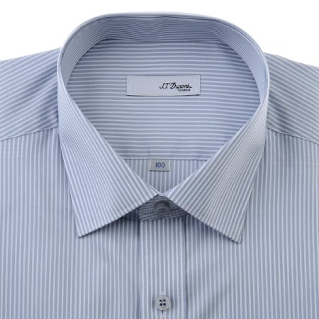 트윌바닥의 스트라이프 긴소매 셔츠