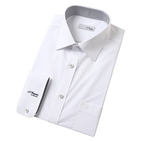일반핏 화이트 긴소매 셔츠
