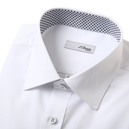 일반핏 화이트 긴소매 셔츠