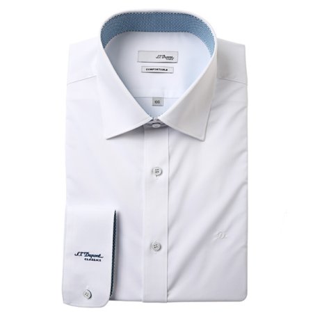 슬림핏 화이트 긴소매 셔츠