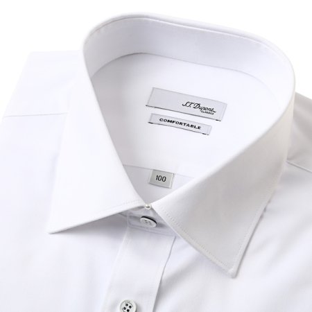 듀퐁 삼색패치 풀로고자수 슬림셔츠