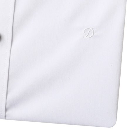 듀퐁 삼색패치 풀로고자수 슬림셔츠