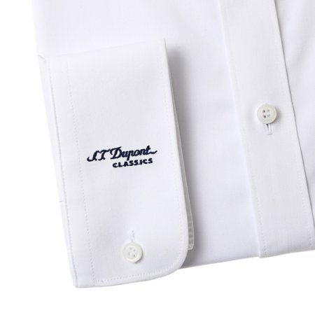 듀퐁 삼색 화이트 슬림핏셔츠