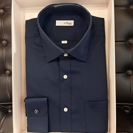 아이스폴 시원한소재 네이비칼라 셔츠