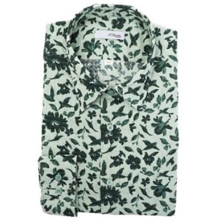 듀퐁 화려한 플라워 프린트 남방셔츠