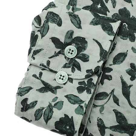 듀퐁 화려한 플라워 프린트 남방셔츠