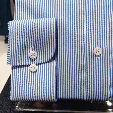 스트라이프 컴포터블 라인 셔츠