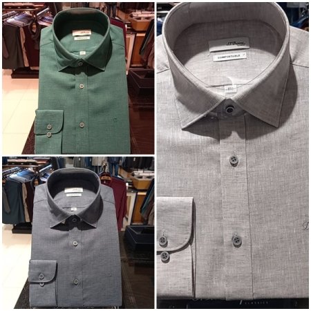 린넨혼방소재를 사용한 슬림핏 3종택1