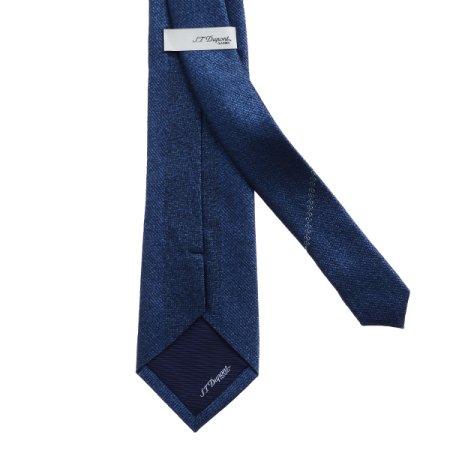 사선에 듀퐁로고 큐빅 원포인트타이