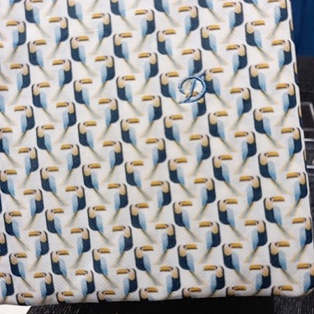 그라운드의 앵무새 모티브 프린트 셔츠