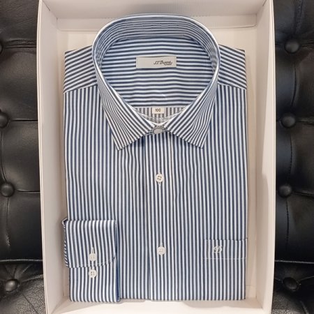 스트라이프 기본 비즈니스 라인 셔츠