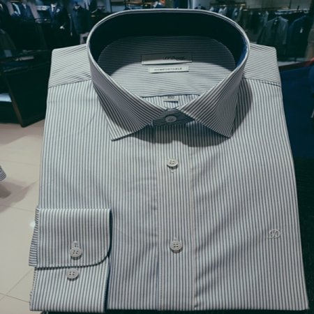 핀 스트라이프 컴포터블 라인 셔츠