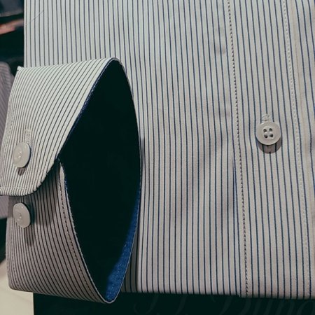 핀 스트라이프 컴포터블 라인 셔츠