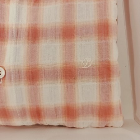 체크 보일 면써커 남방 셔츠