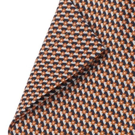 평직 그라운드에 컬러감있는 오렌지셔츠