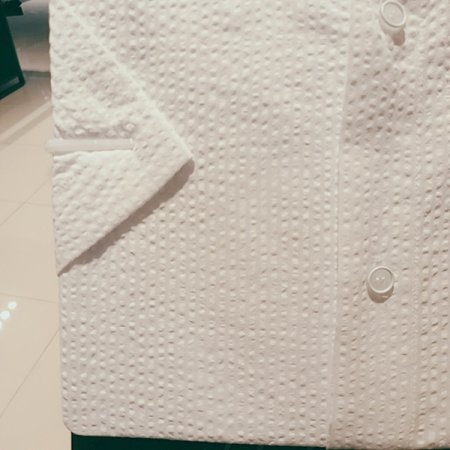 면혼방 써커 화이트 캐주얼 셔츠