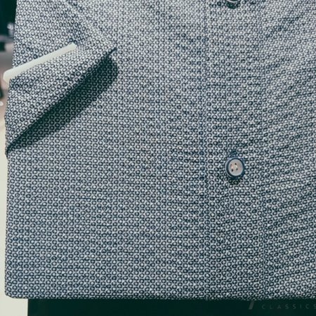 폴리써커 프린트 시원한 셔츠