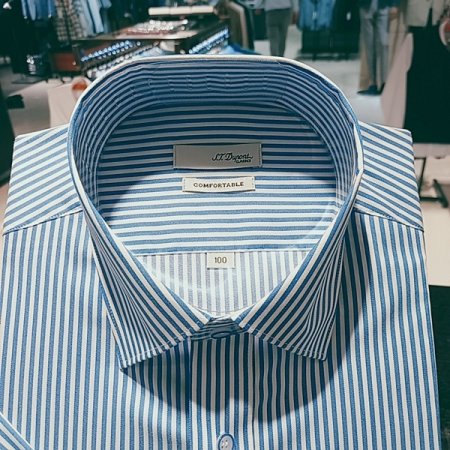 런던 스트라이프 슬림핏 셔츠