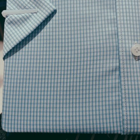 면혼방 스트레치 체크 소재 셔츠