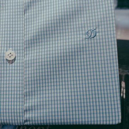 면혼방 스트레치 체크 소재 셔츠