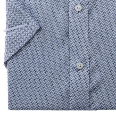 기하학적인 도형모티브의 올오버 셔츠