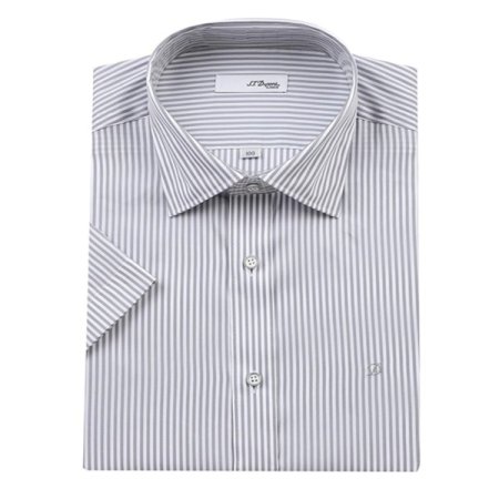 그레이 스트라이프 슬림핏 셔츠