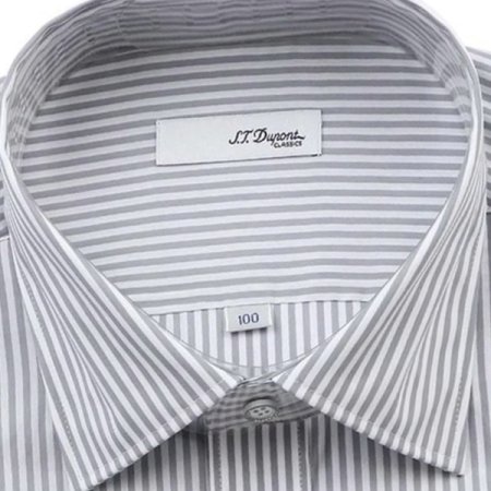 그레이 스트라이프 슬림핏 셔츠