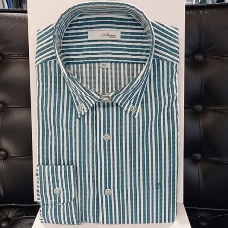 써커 프린트 패턴의 캐주얼 남방 셔츠