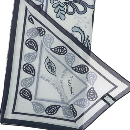 듀퐁 남성 실크 넥카프 화이트