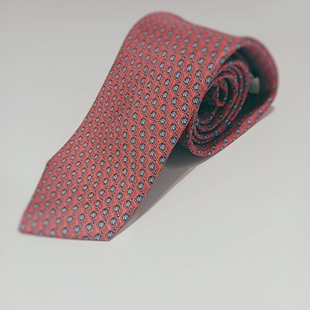 듀퐁 실크 나염 핑크 넥타이