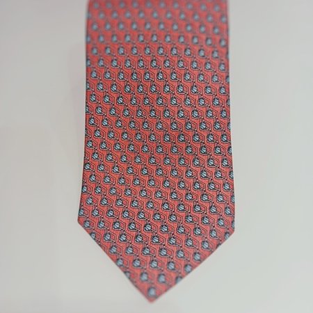 듀퐁 실크 나염 핑크 넥타이