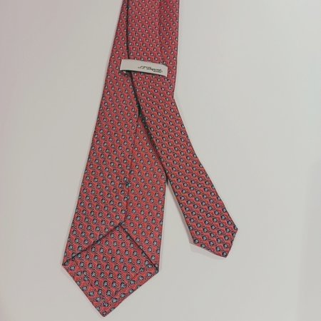 듀퐁 실크 나염 핑크 넥타이