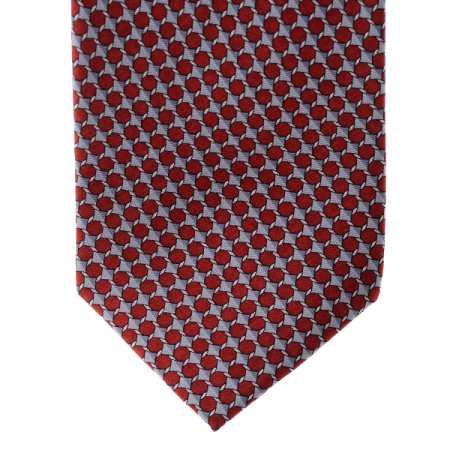 듀퐁 실크 나염 레드 넥타이