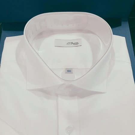 카라 뒷고대 듀퐁만의 삼색 자수셔츠