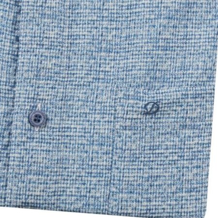 여름용 써커 미니멀한 체크 프린트셔츠