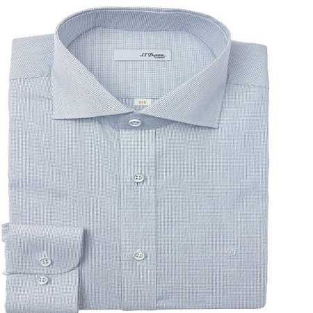 듀퐁만의 시그니처인 삼색 자수사양셔츠