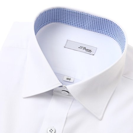 반소매 화이트 일반핏 셔츠