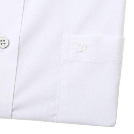 화이트 반소매 일반핏 셔츠