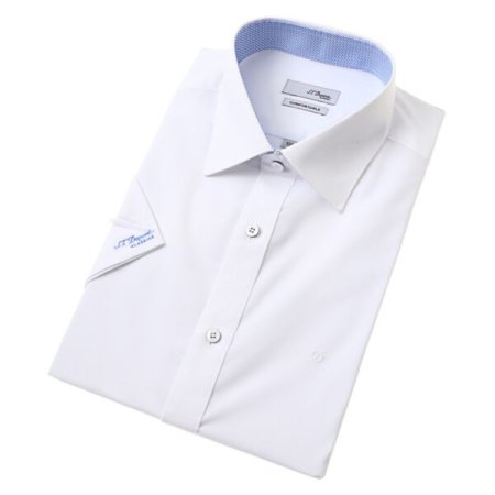 25년SS 화이트 슬림핏 반소매셔츠