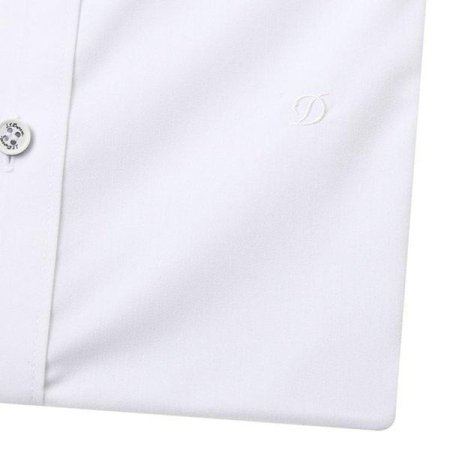 화이트 슬림핏 반소매셔츠